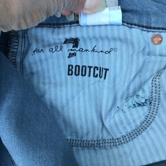 42. 7 FAM Gray Jeans Sz 32 Bootcut - Picture 9 of 9